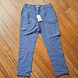 Komodo Blue Linen Pants Size 3 NWT